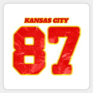 Kansas City 87 Number Swifties Football Sticker